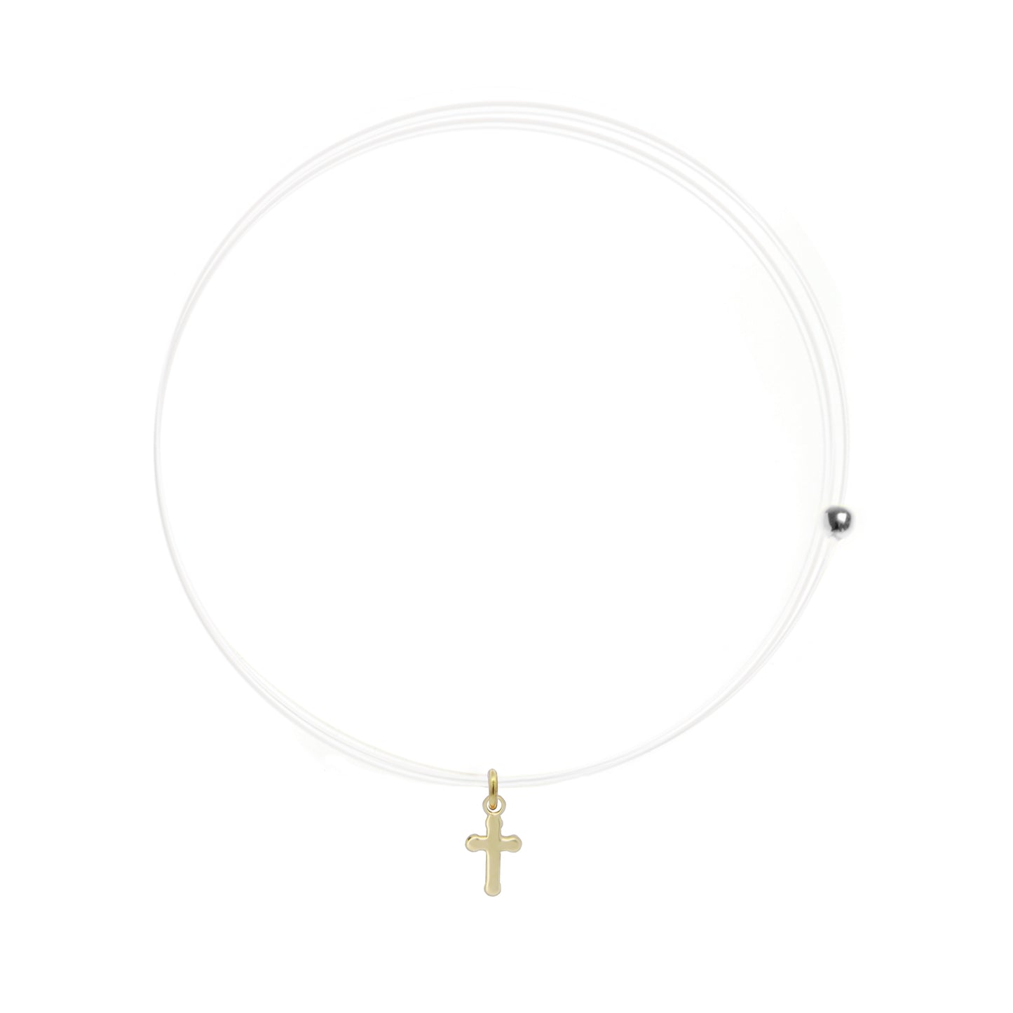 Girocollo Lenza con Croce - ORO18KT