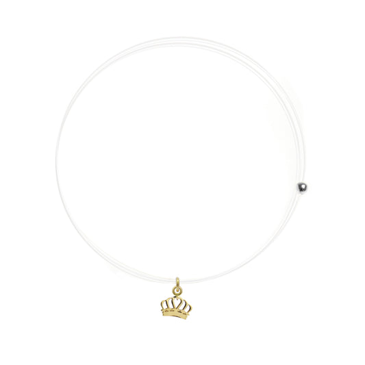 Girocollo Lenza con corona - ORO18KT