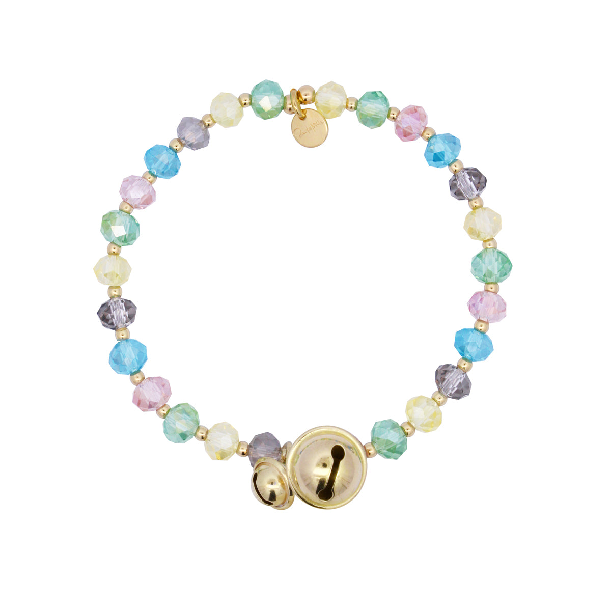 Bracciale elastico campanelli multicolor - Crystal Rainbow