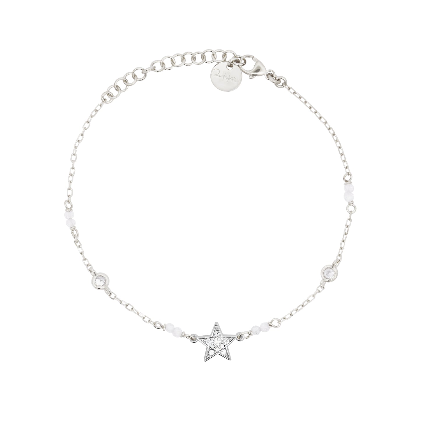 Bracciale catena castoni stella small pavè - STARDUST TEN