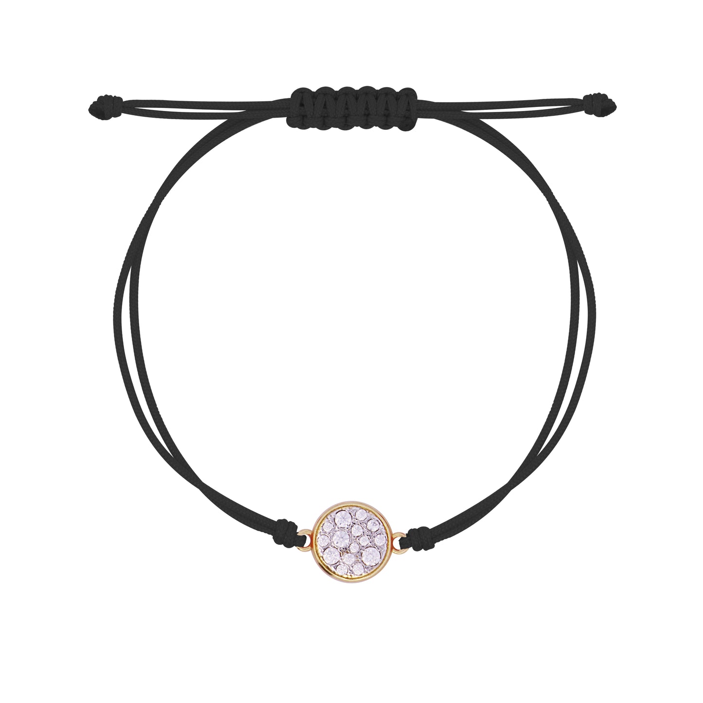 Bracciale tessuto cerchio small pavè - STARDUST TEN