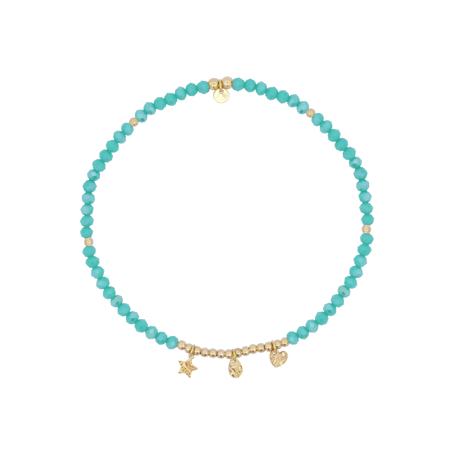 Cavigliera Elastica verde acqua - Anklets Mania