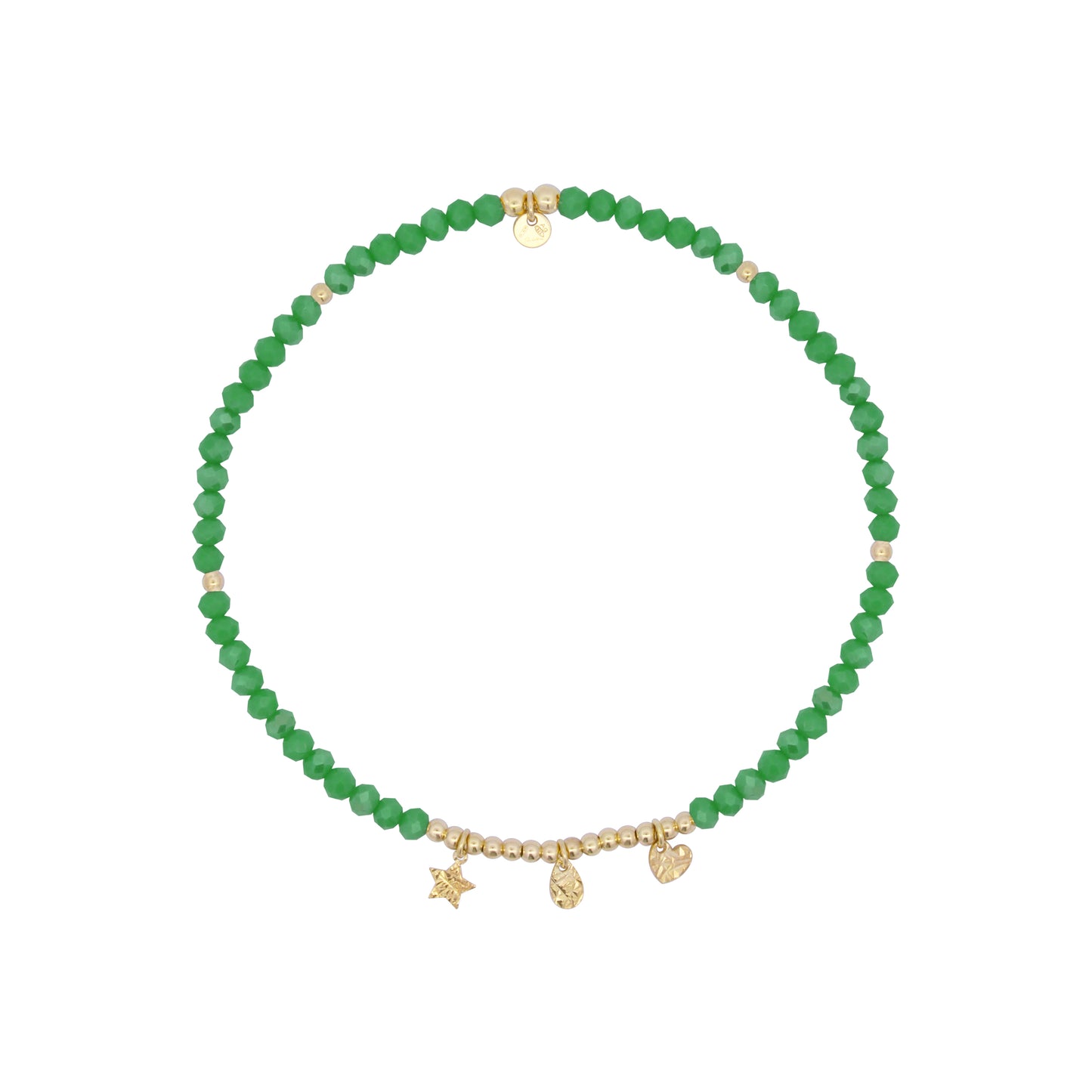 Cavigliera Elastica verde - Anklets Mania