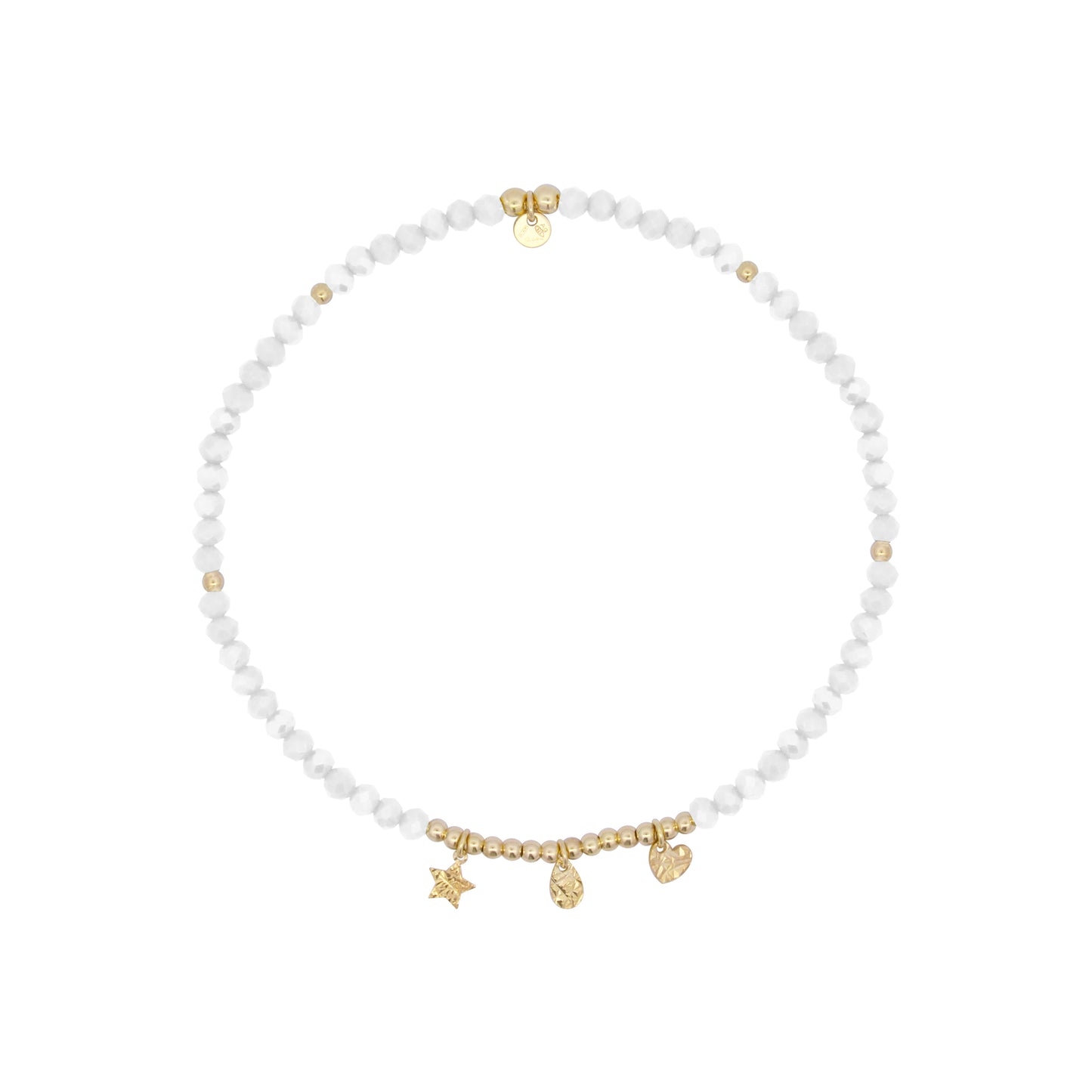 Cavigliera Elastica bianca - Anklets Mania