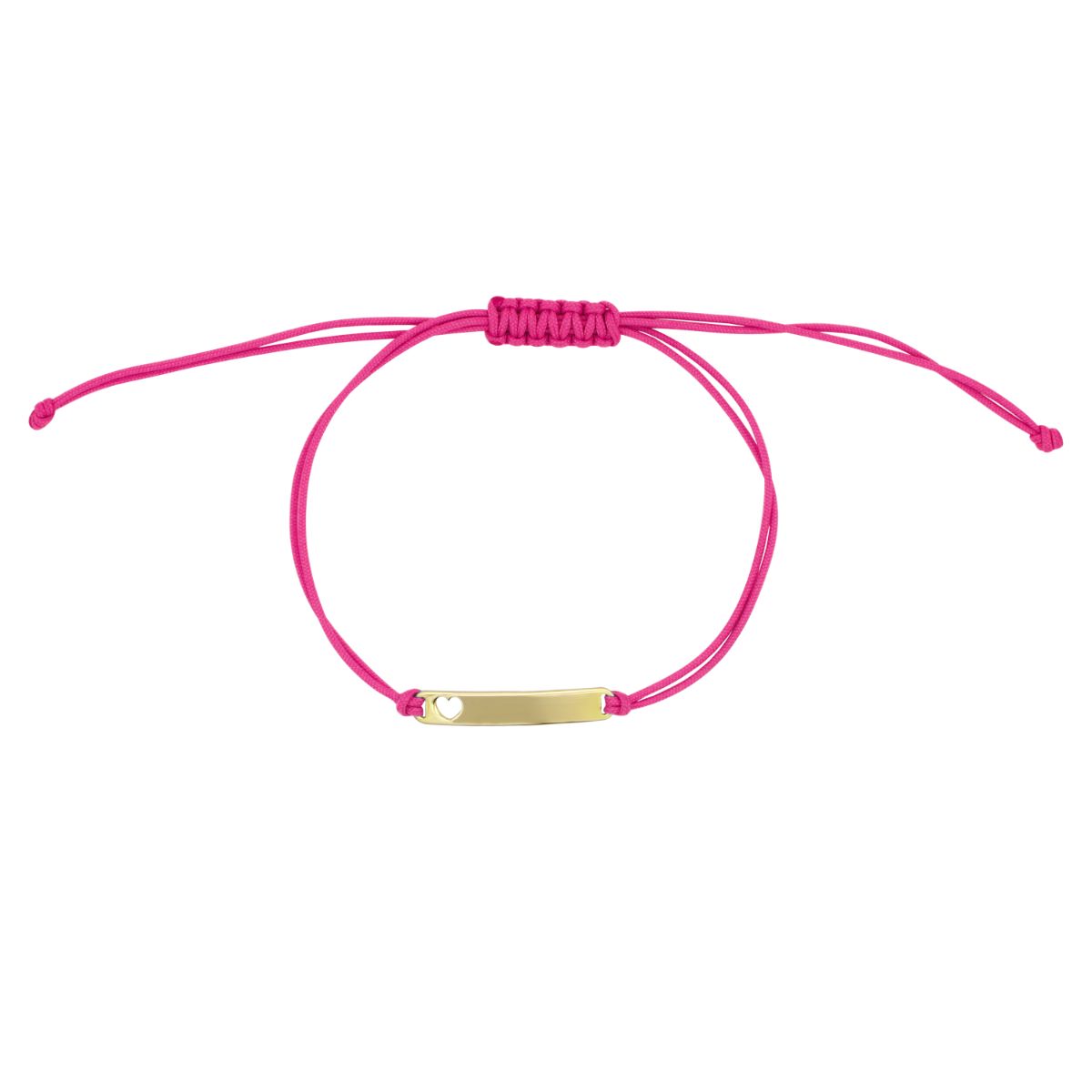 Cavigliera tessuto fucsia e lastra - Anklets Mania