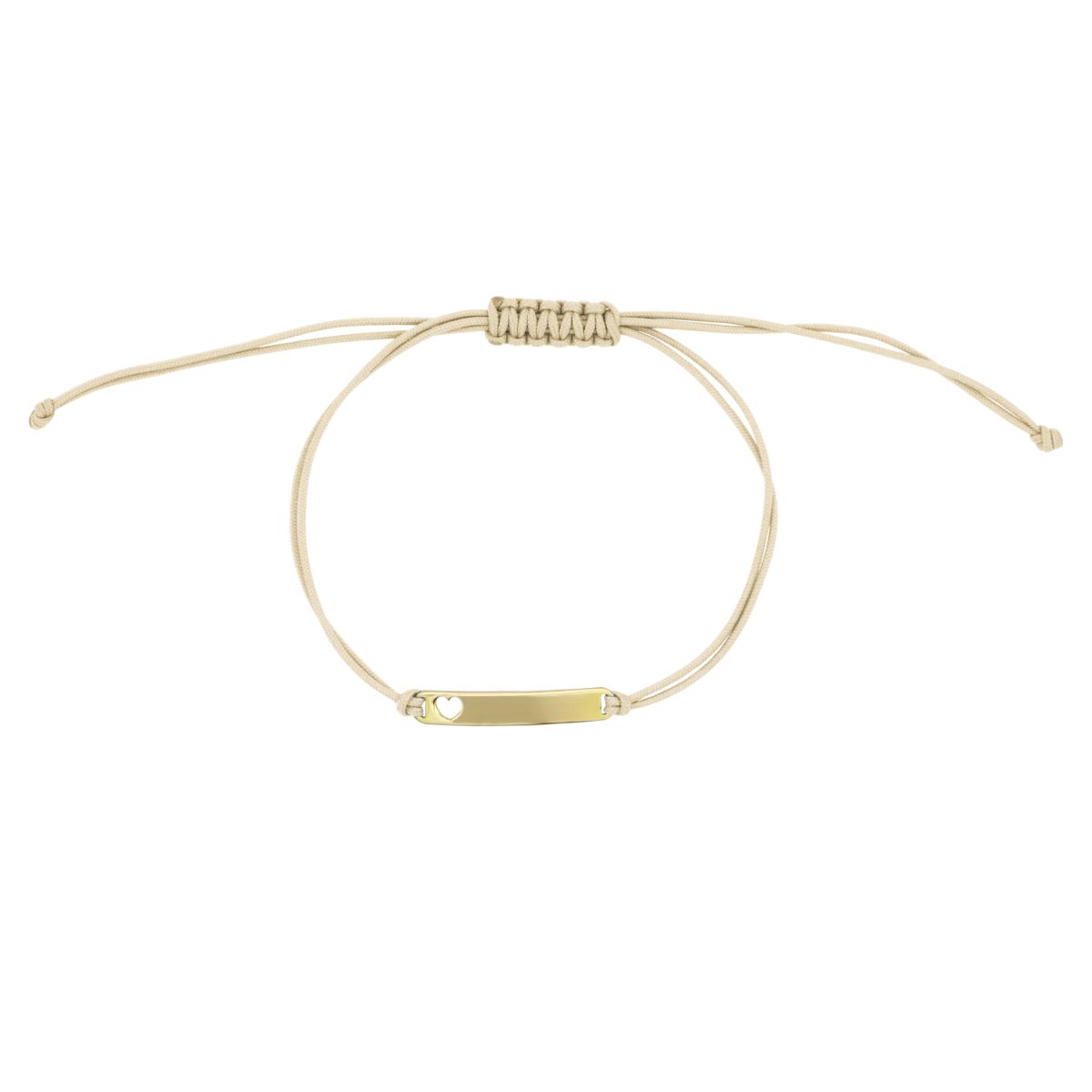 Cavigliera tessuto beige e e lastra - Anklets Mania