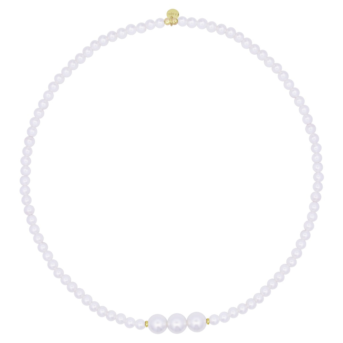 Girocollo elastico choker 3 perle - WHITESIDE