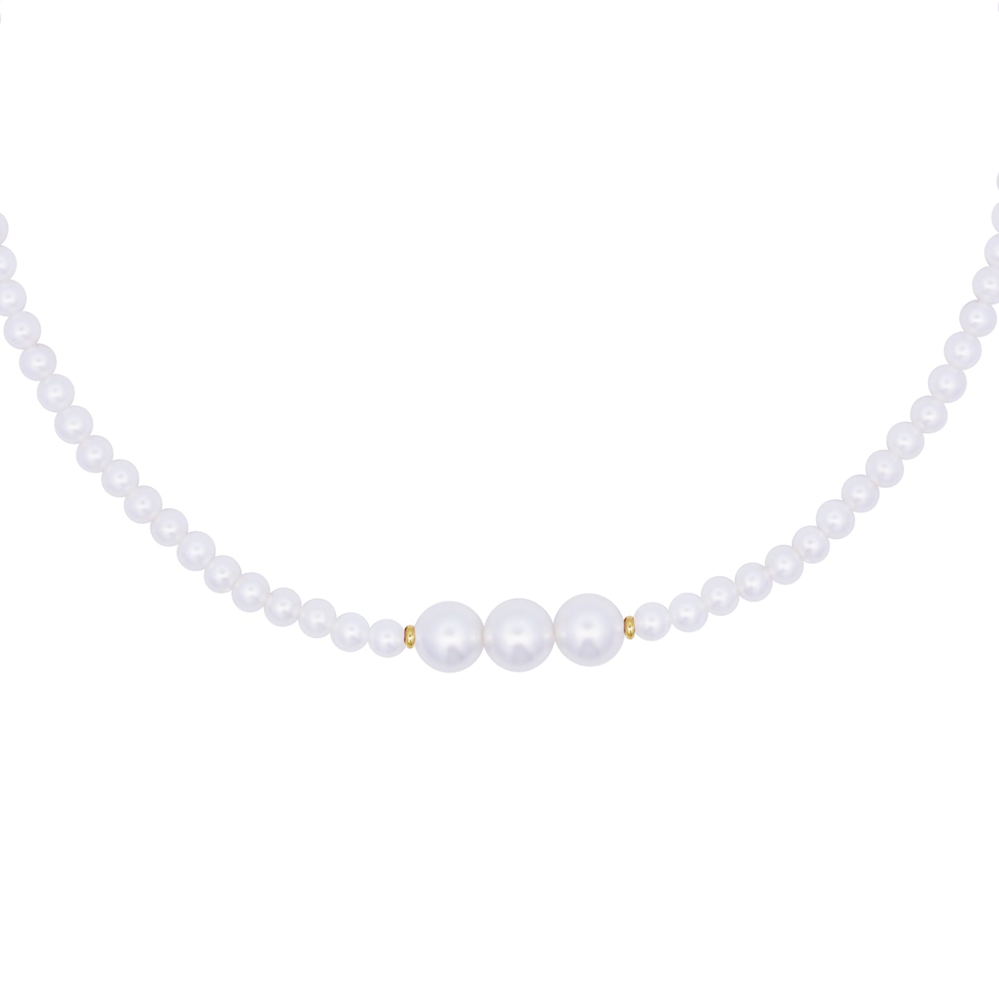 Girocollo elastico choker 3 perle - WHITESIDE