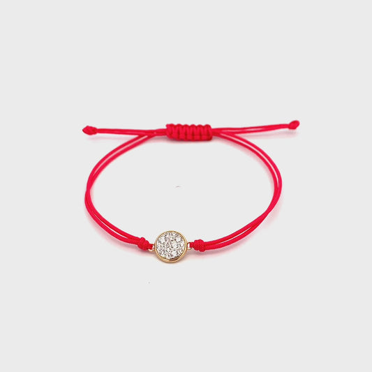 Bracciale tessuto cerchio small pavè - STARDUST TEN