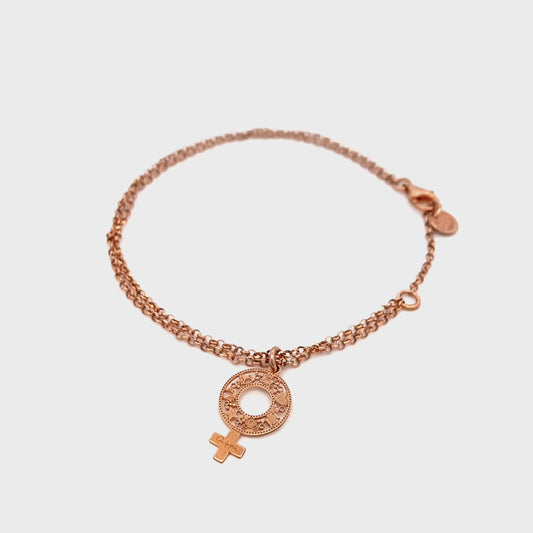 Bracciale doppia catena donna