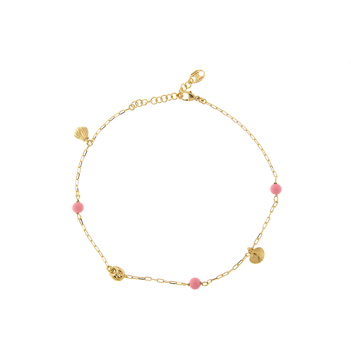 Cavigliera - Charms Conchiglie Rosa