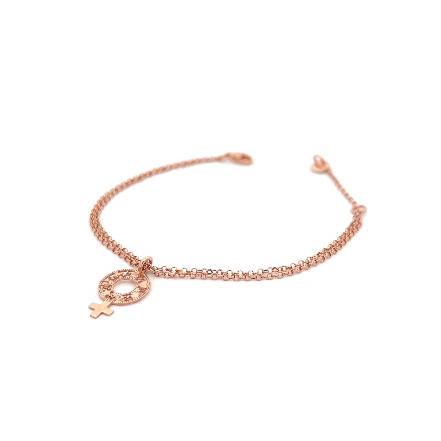 Bracciale doppia catena donna