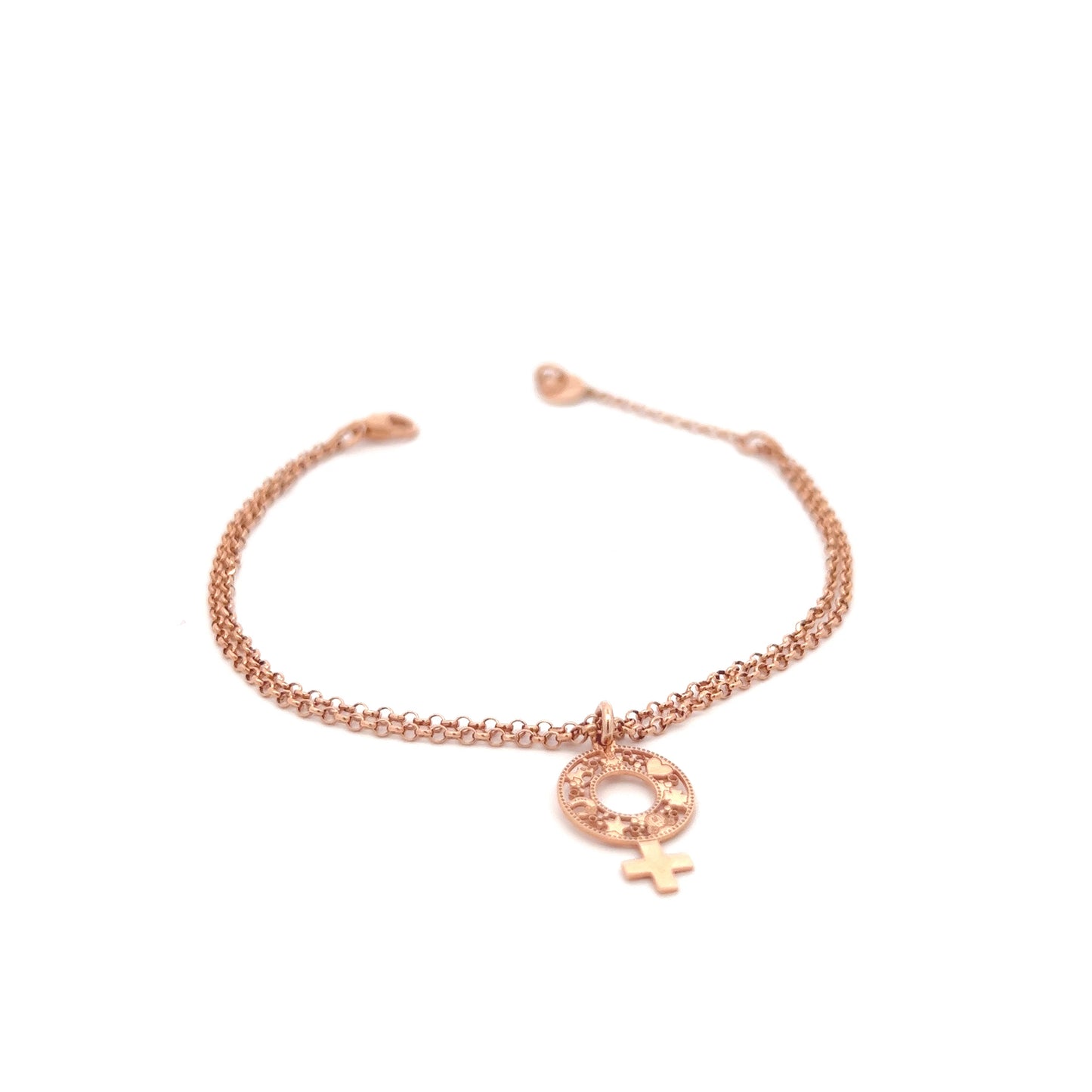 Bracciale doppia catena donna