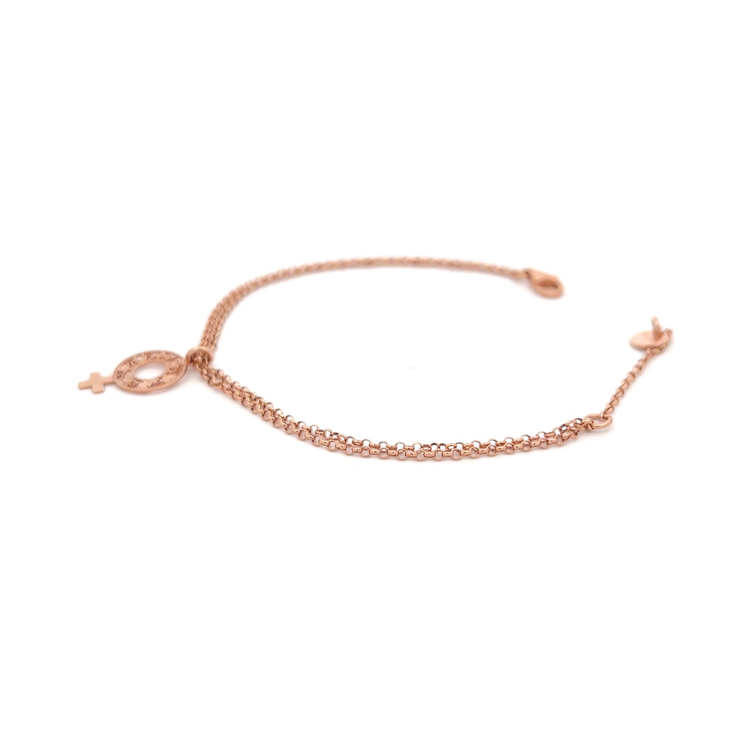 Bracciale doppia catena donna