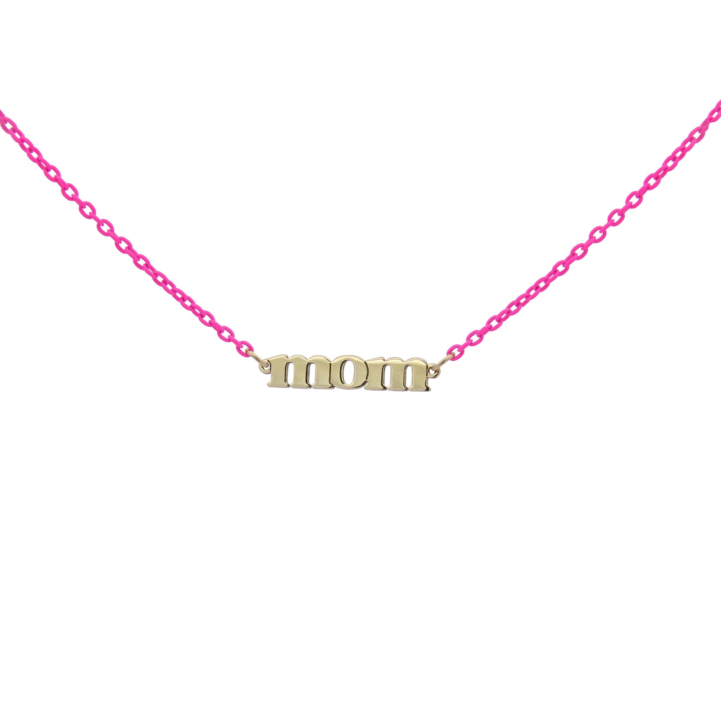 Girocollo Golden MOM Fucsia fluo – ORO18KT