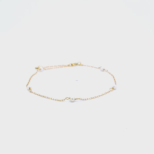 Bracciale con mini perle - ORO18KT